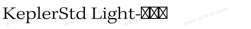 KeplerStd Light字体转换